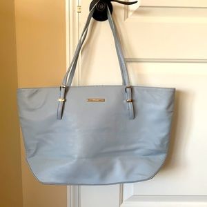 Nine West Light Blue Leather Tote